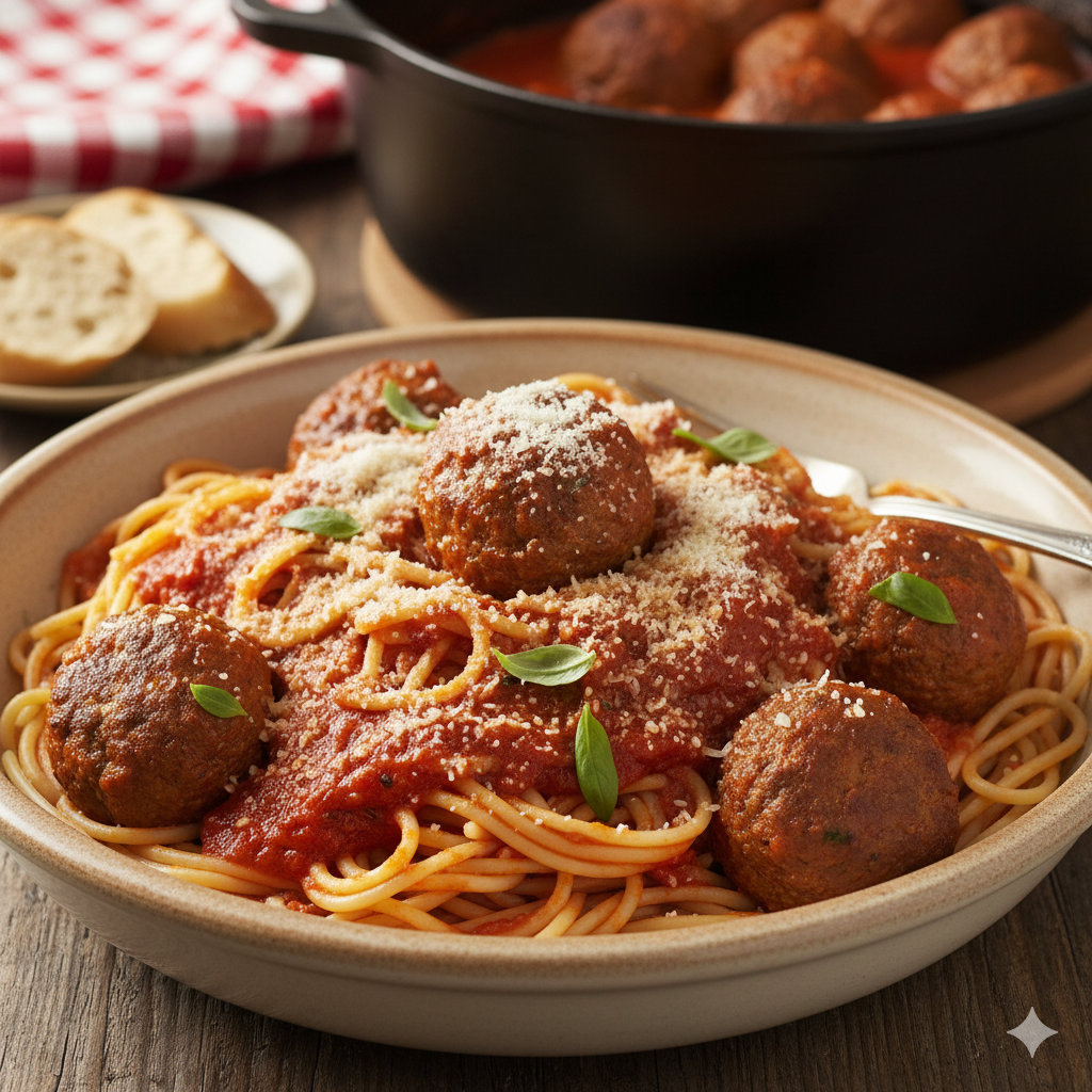 Classic Spaghetti & Meatballs
